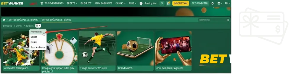 Régulier Promotions et Dépôt Bonus
