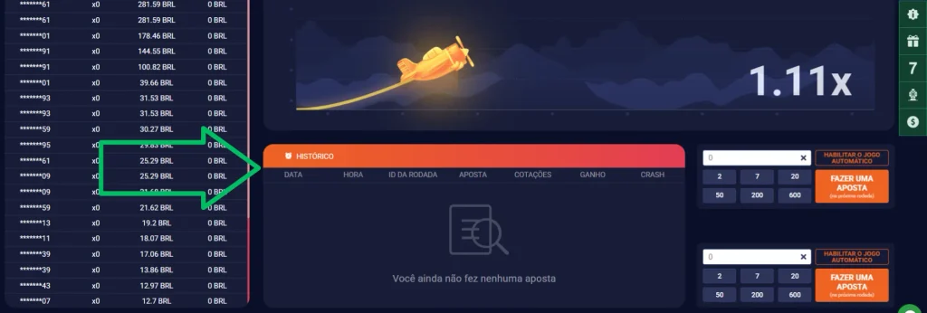 HISTÓRICO do Jogo Crash