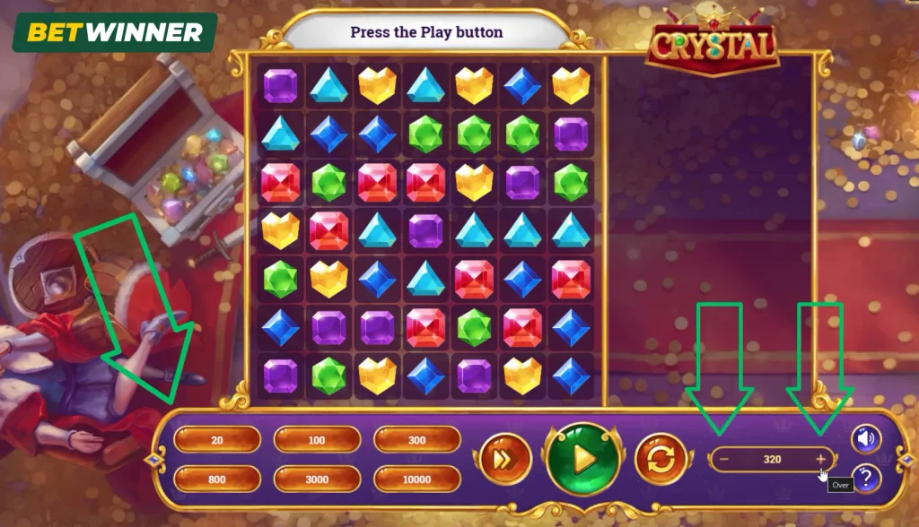 Crystal Adjusting Your Bet