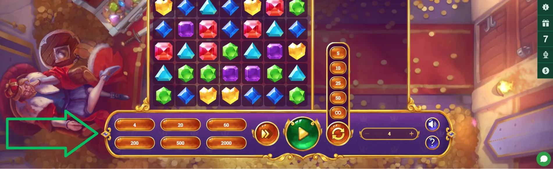 Opciones apuesta tragamonedas Crystal
