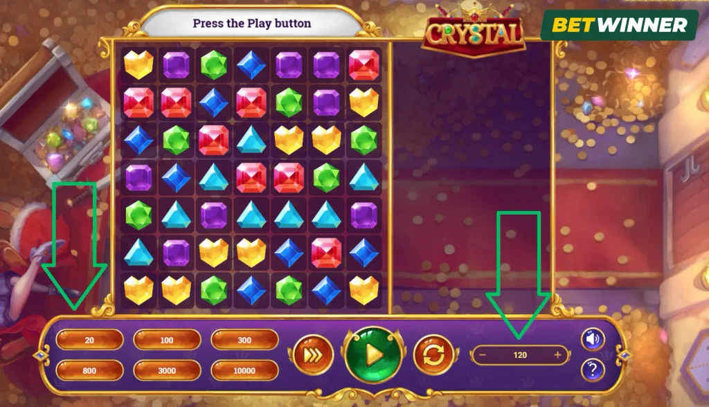 Crystal Choose Your Bet