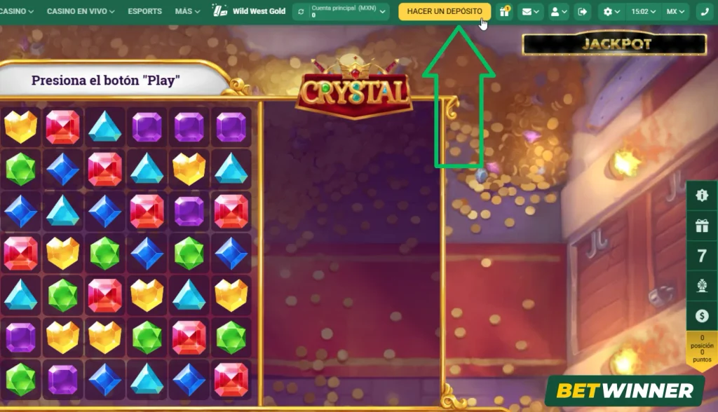 Hacer un depósito BetWinner