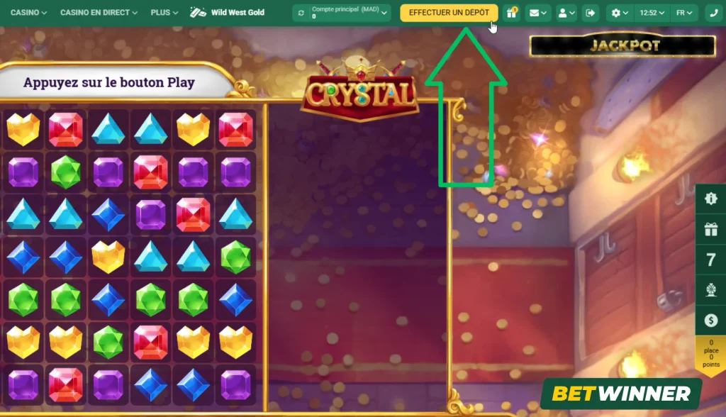 Effectuer un dépôt BetWinner