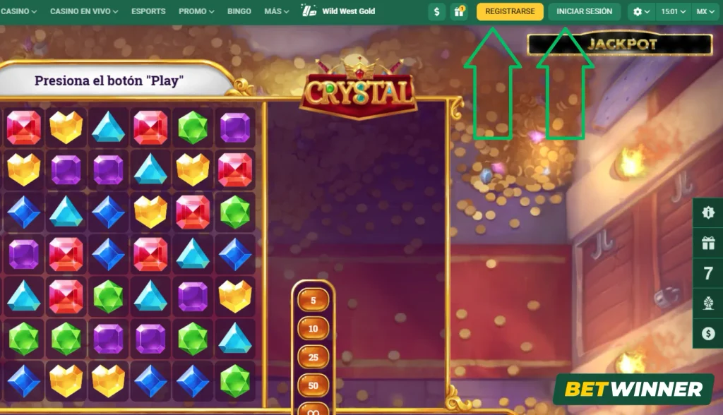 Registro inicio de sesión BetWinner