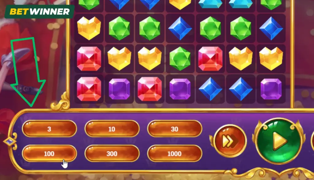 Sélectionner votre mise Crystal
