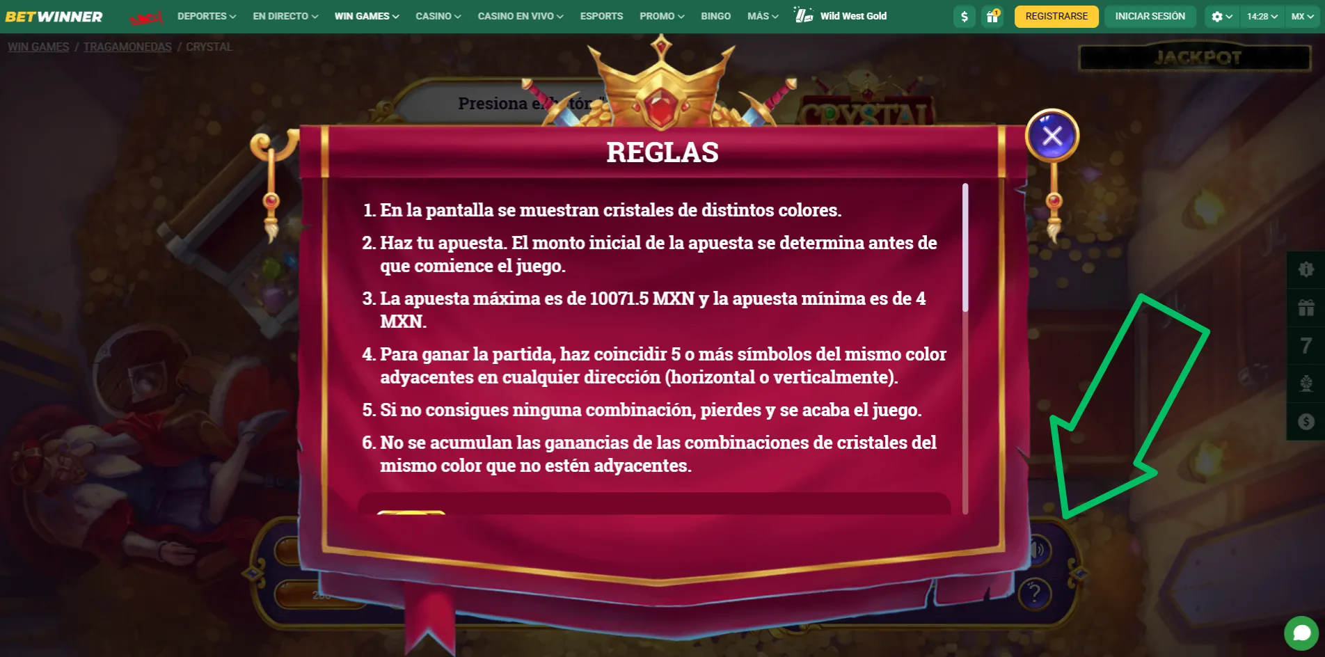 Funciones tragamonedas Crystal BetWinner