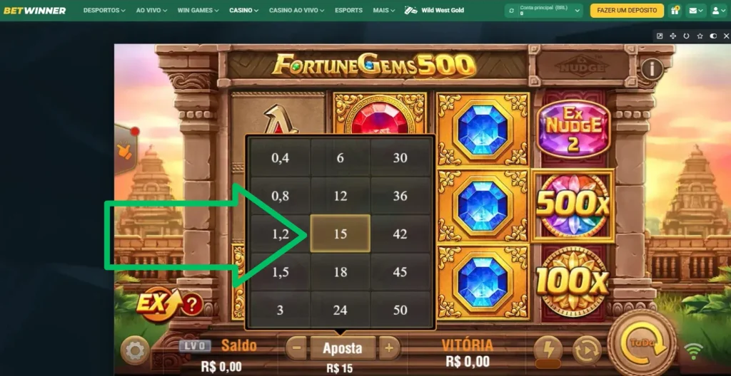 Escolha Sua Aposta Fortune Gems 500
