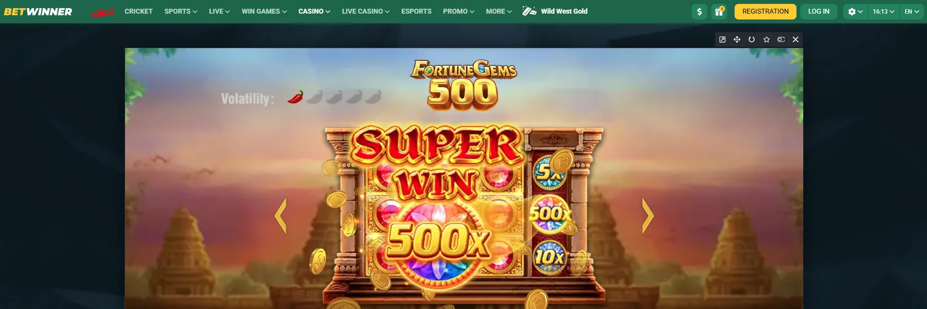 Fortune Gems 500 RTP Volatility Max Win
