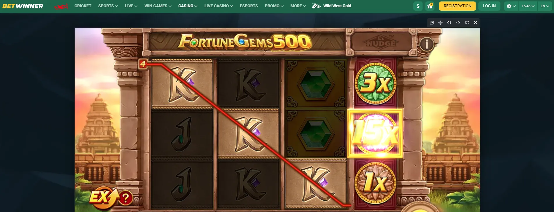 Fortune Gems 500 Symbols Payouts