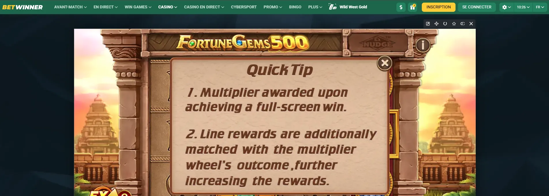 Conseils stratégies Fortune Gems 500