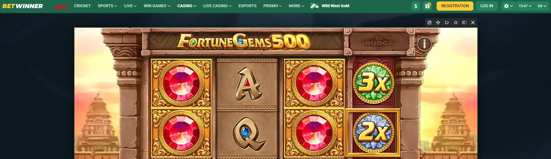 Play Fortune Gems 500 BetWinner