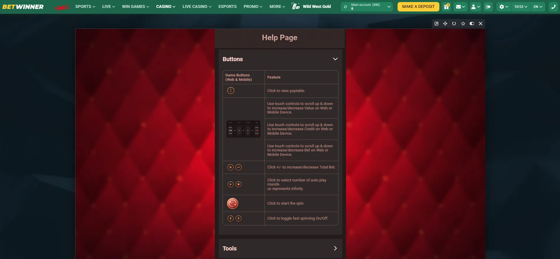 Spin and Win Features