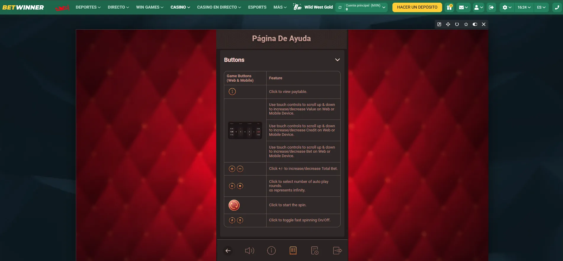 Funciones Spin and Win