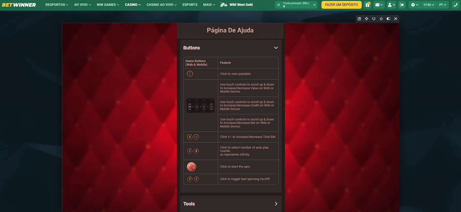 Funcionalidades Spin and Win