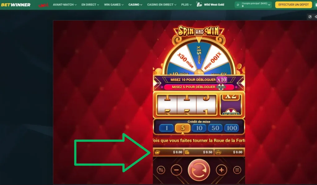 argent réel Spin and Win