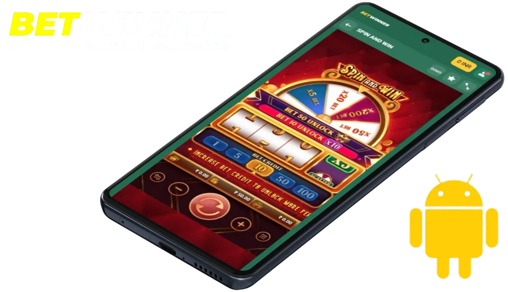 Playing on Android Spin and Win