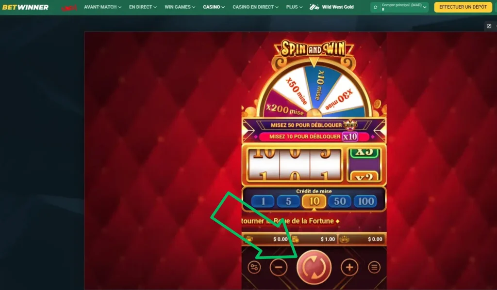 Lancez spin Spin and Win