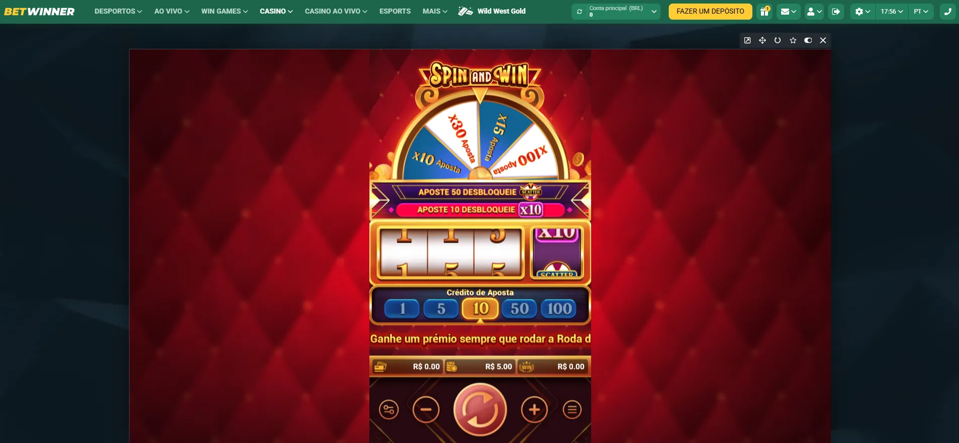 jogar Spin and Win BetWinner