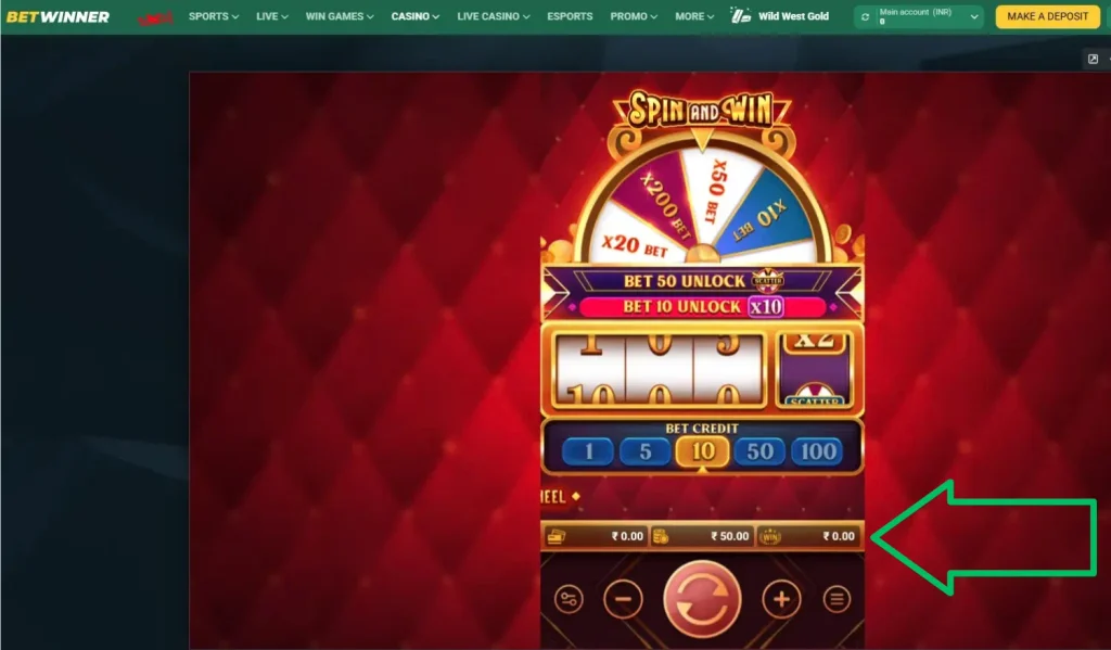 Withdrawing Winnings Spin and Win