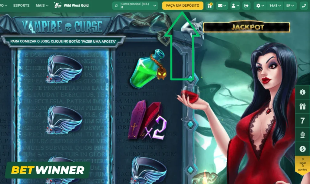 Fazendo um Depósito BetWinner