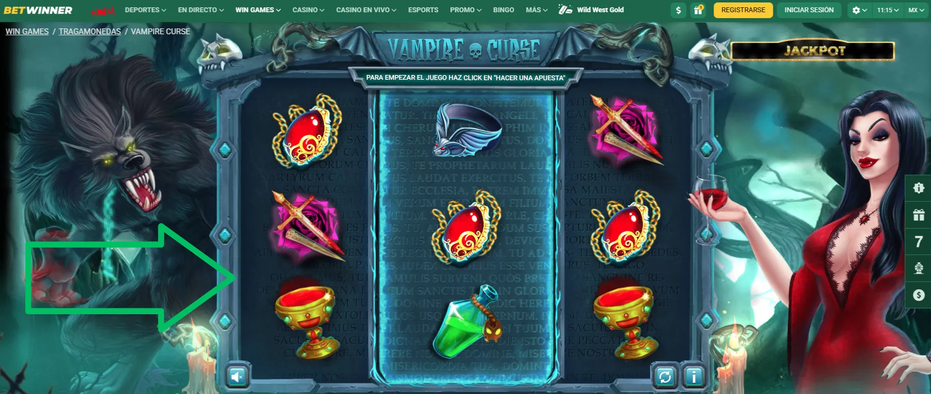 Funciones de Vampire Curse