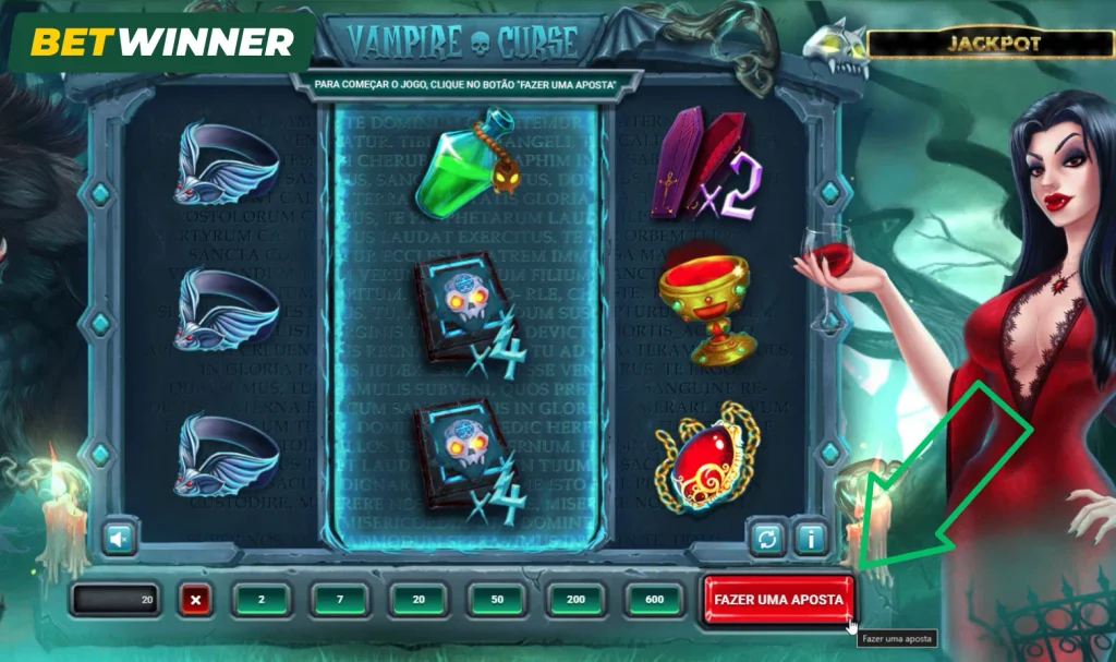Inicie a Rodada Vampire Curse