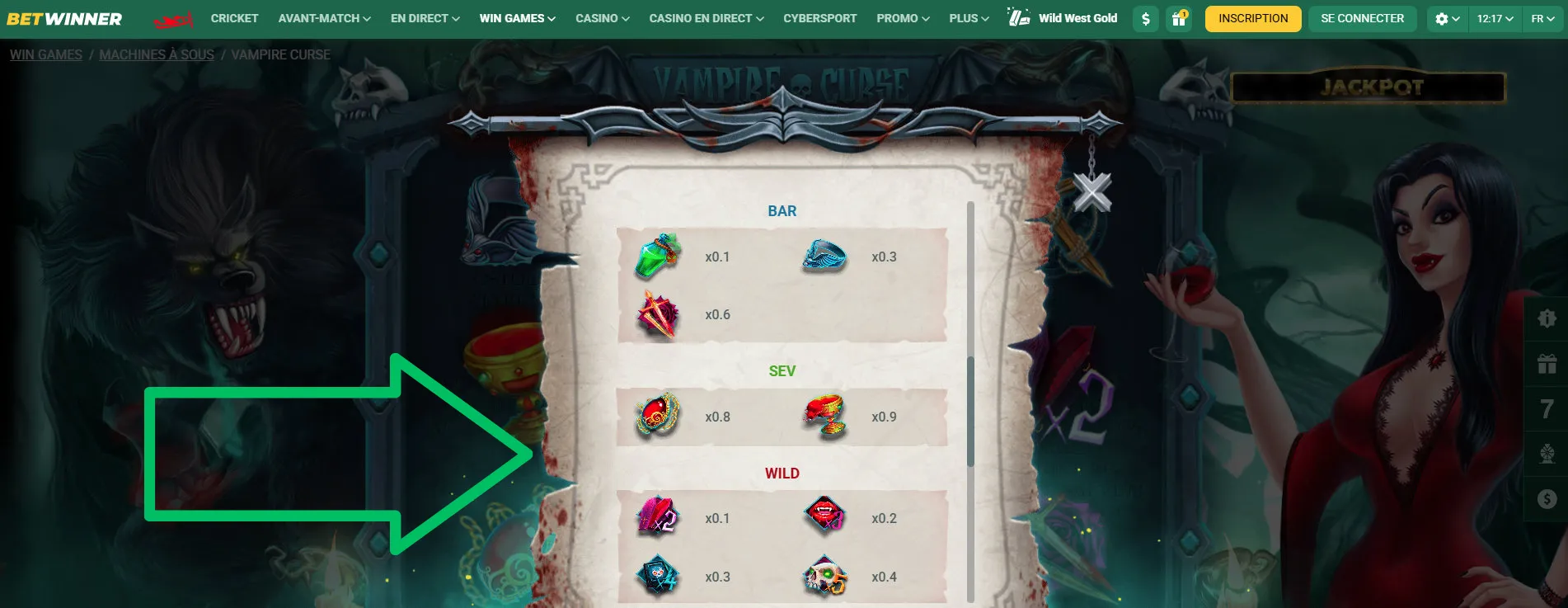Symboles gains Vampire Curse
