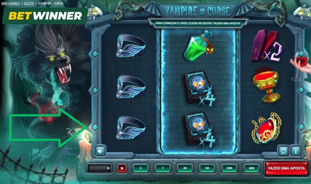 Crie Combinações Vencedoras Vampire Curse