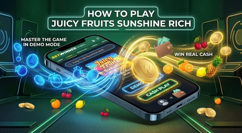 Как играть в Juicy Fruits Sunshine Rich на BetWinner